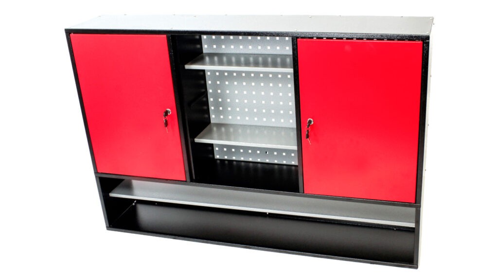 szafka garażowa na narzędzia z półką