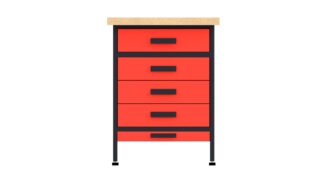 stół warsztatowy wb1a1 czerwony