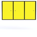 szafka warsztatowa wisząca żółta