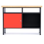 stół narzędziowy warsztatowy z szafką zamykaną na klucz