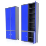 szafka bhp metalowa niebieska