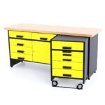 szafka garażowa z wysuwanym wózkiem